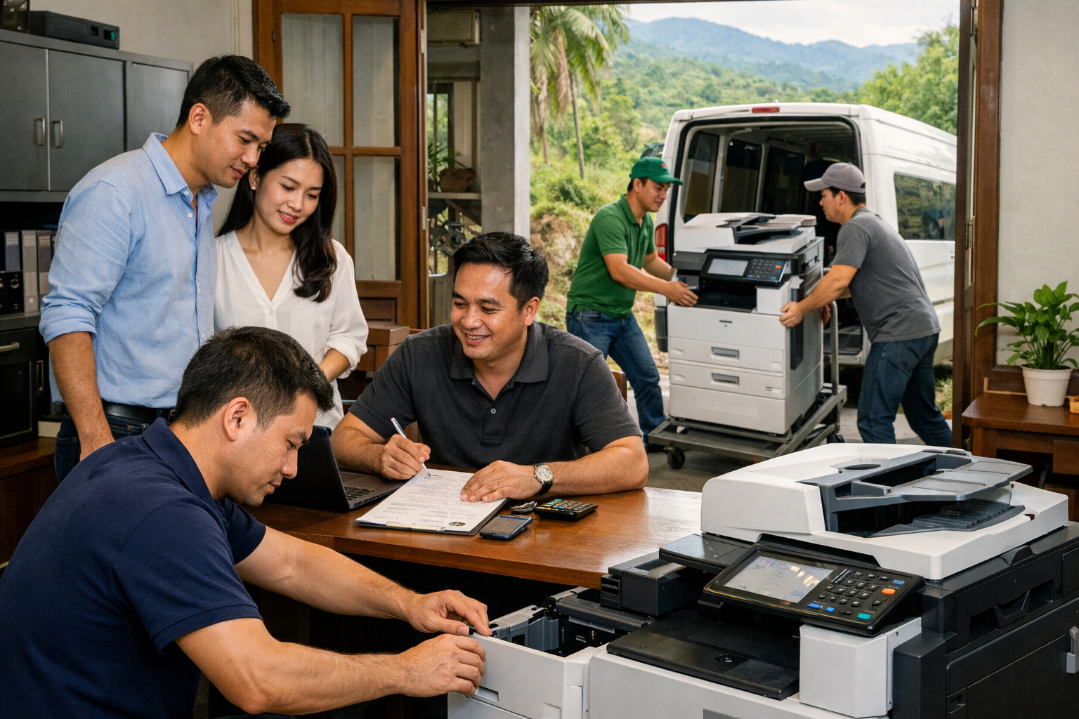 Cho thuê máy photocopy Tánh Linh Lâm Đồng - Quy trình cho thuê máy photocopy tại Tánh Linh Lâm Đồng