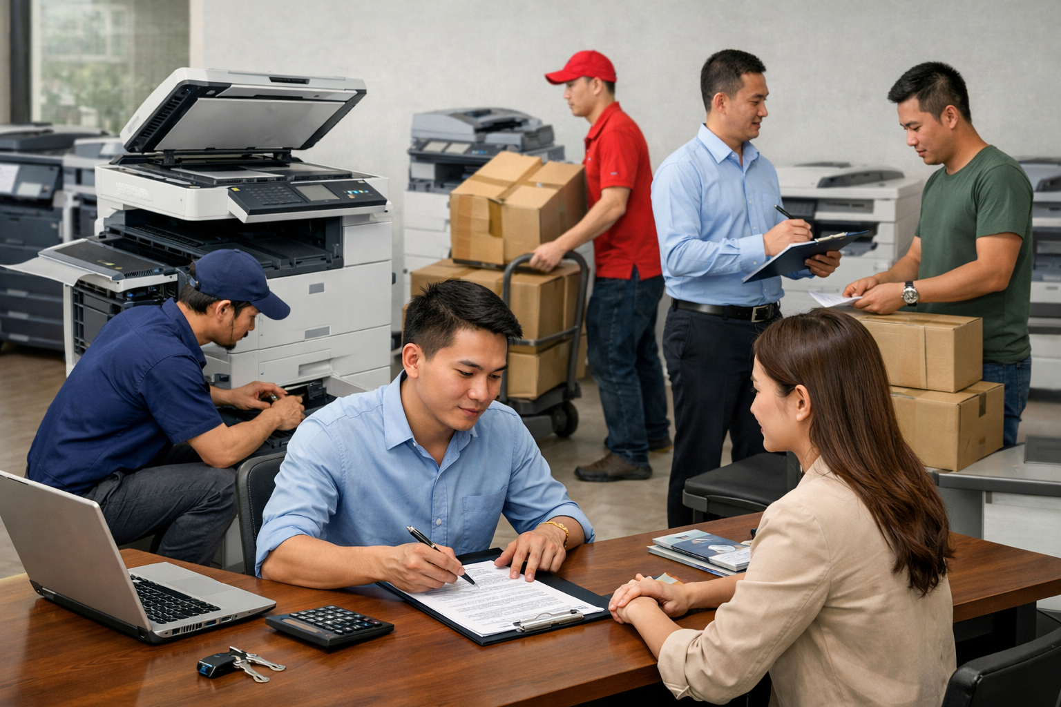 kinh nghiệm thuê máy photocopy Tuy Đức - Các bước thuê máy photocopy tại Tuy Đức