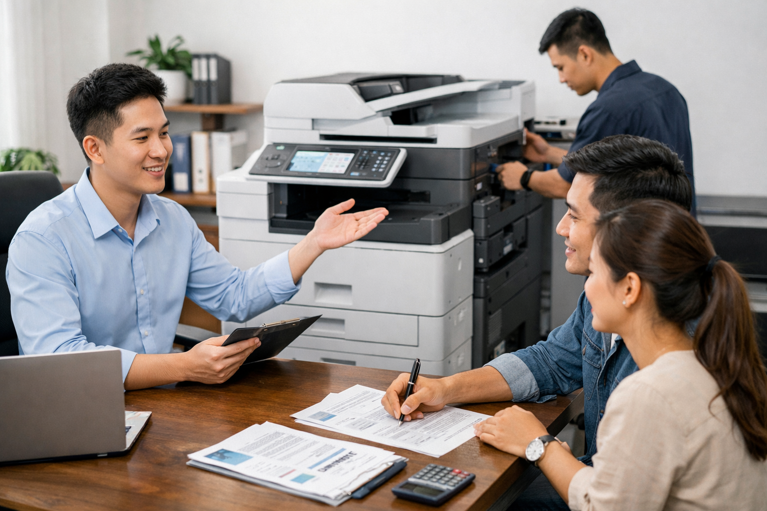 thuê máy photocopy uy tín Lâm Đồng - Quy trình thuê máy photocopy tại Lâm Đồng