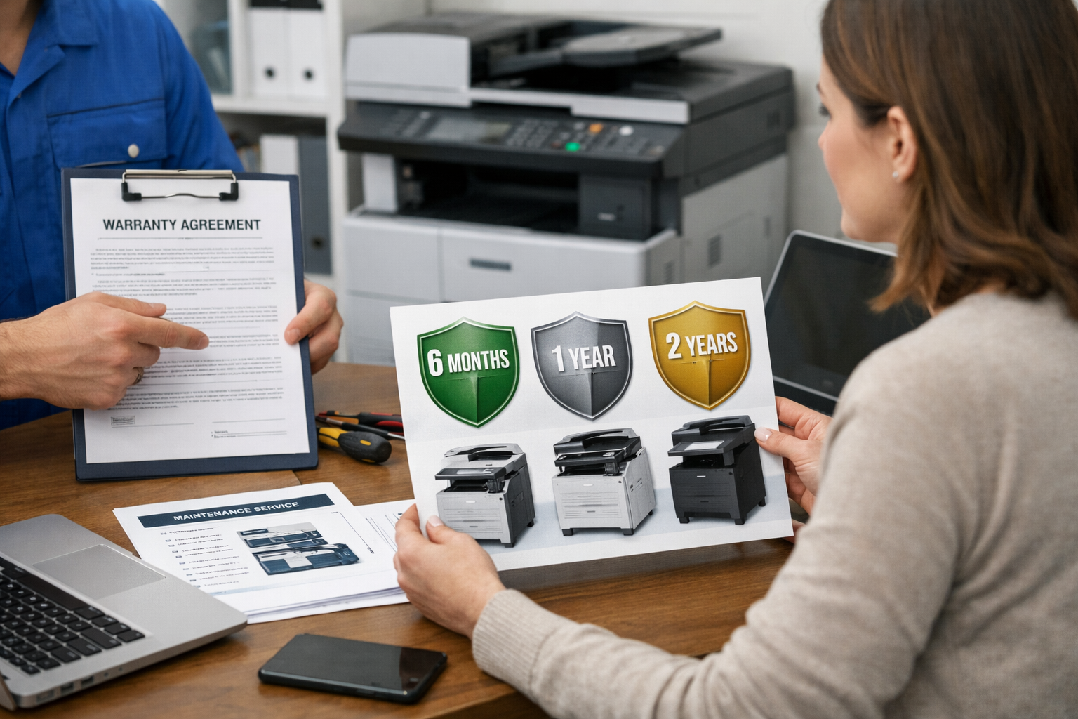 thuê máy photocopy có bảo hành - Các Loại Hình Bảo Hành Khi Thuê Máy Photocopy