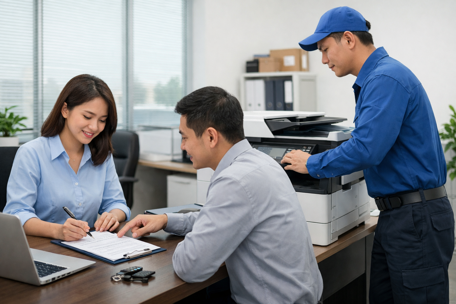 cách thuê máy photocopy Tuy Phong - III. Quy Trình Thuê Máy Photocopy Tại Tuy Phong