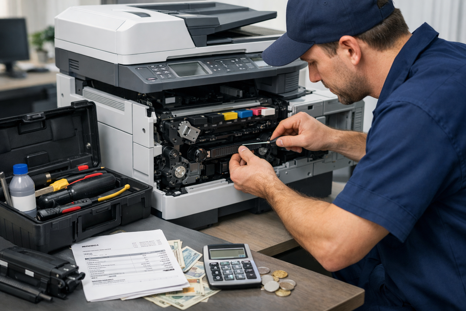 thuê máy photocopy có bảo trì không - Chi Phí Bảo Trì Khi Thuê Máy Photocopy