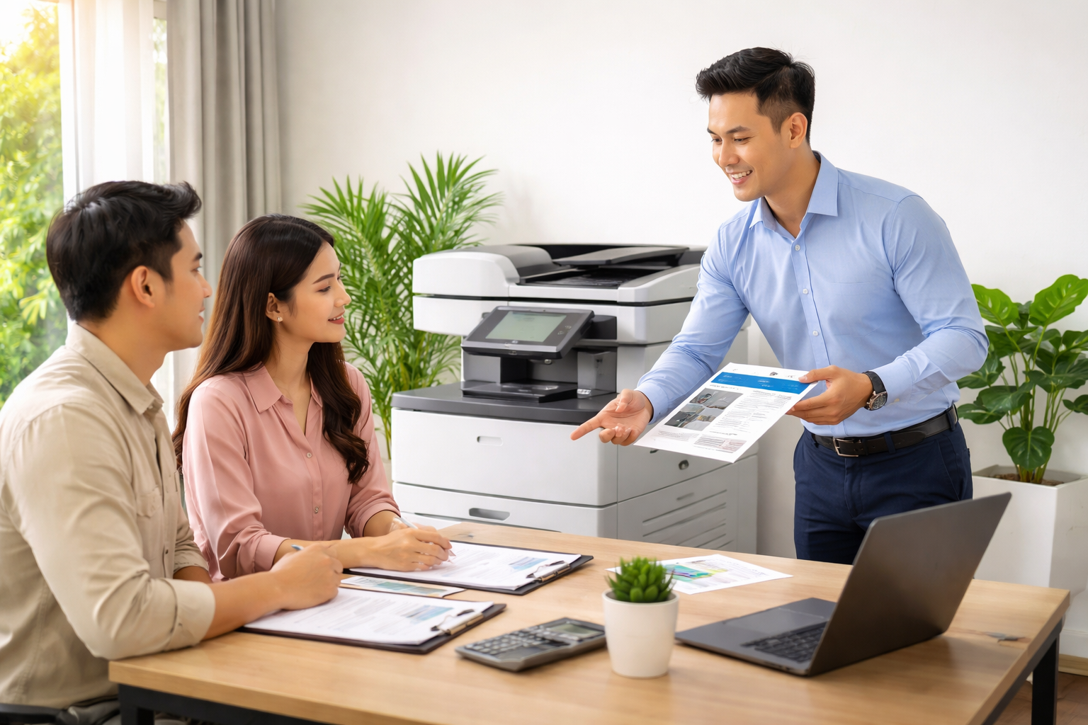 hướng dẫn thuê máy photocopy Hồng Sơn - Quy Trình Thuê Máy Photocopy Hồng Sơn