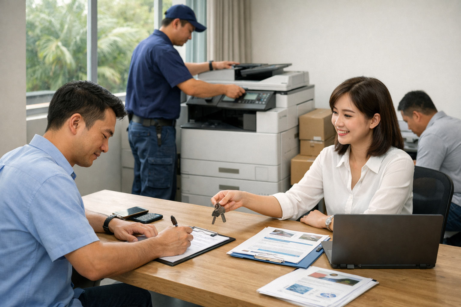 hướng dẫn thuê photocopy Đạ Huoai 3 - Quy trình thuê máy photocopy Đạ Huoai 3