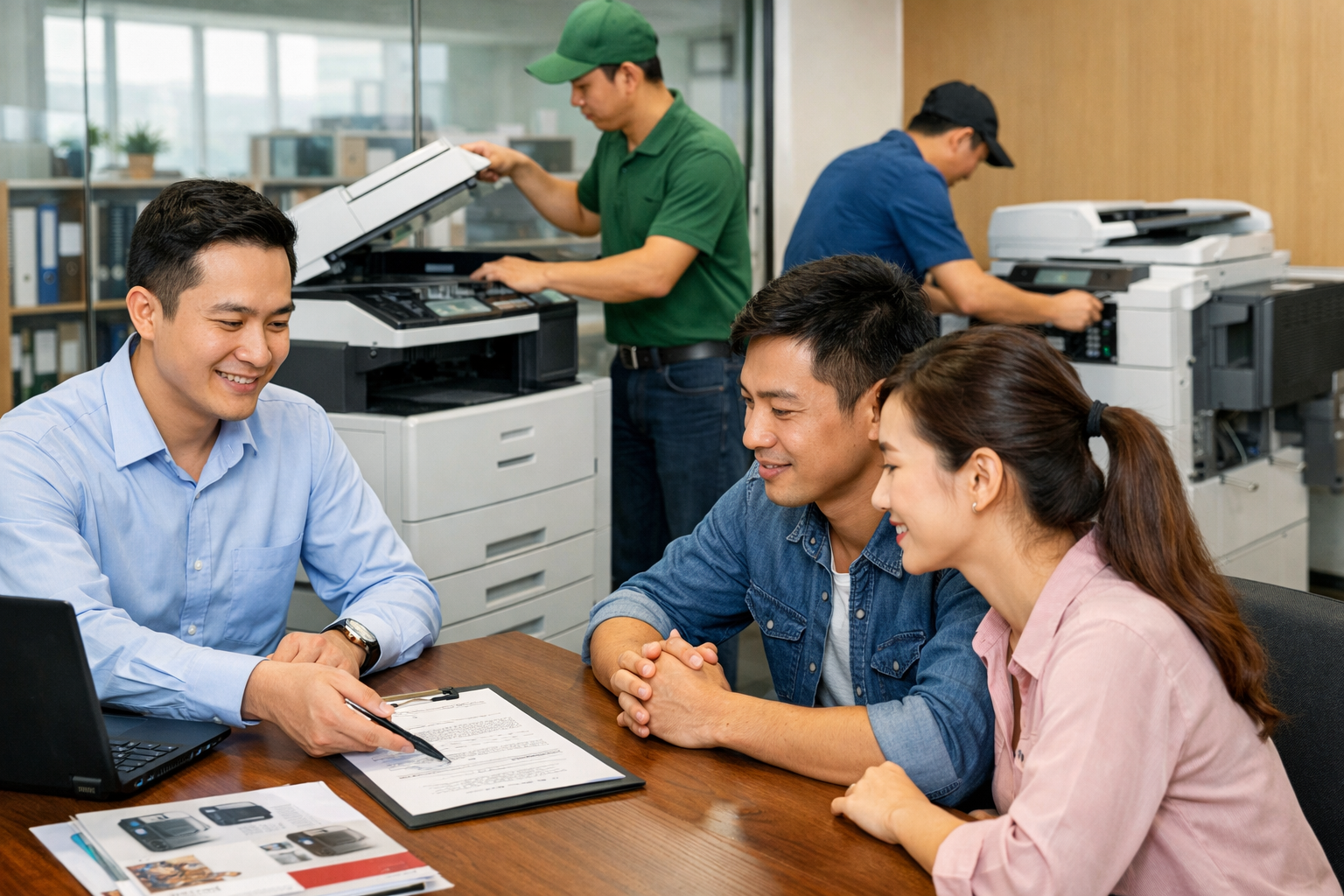 giá thuê máy photocopy Đạ Huoai 3 - Quy Trình Thuê Máy Photocopy Tại Đạ Huoai 3