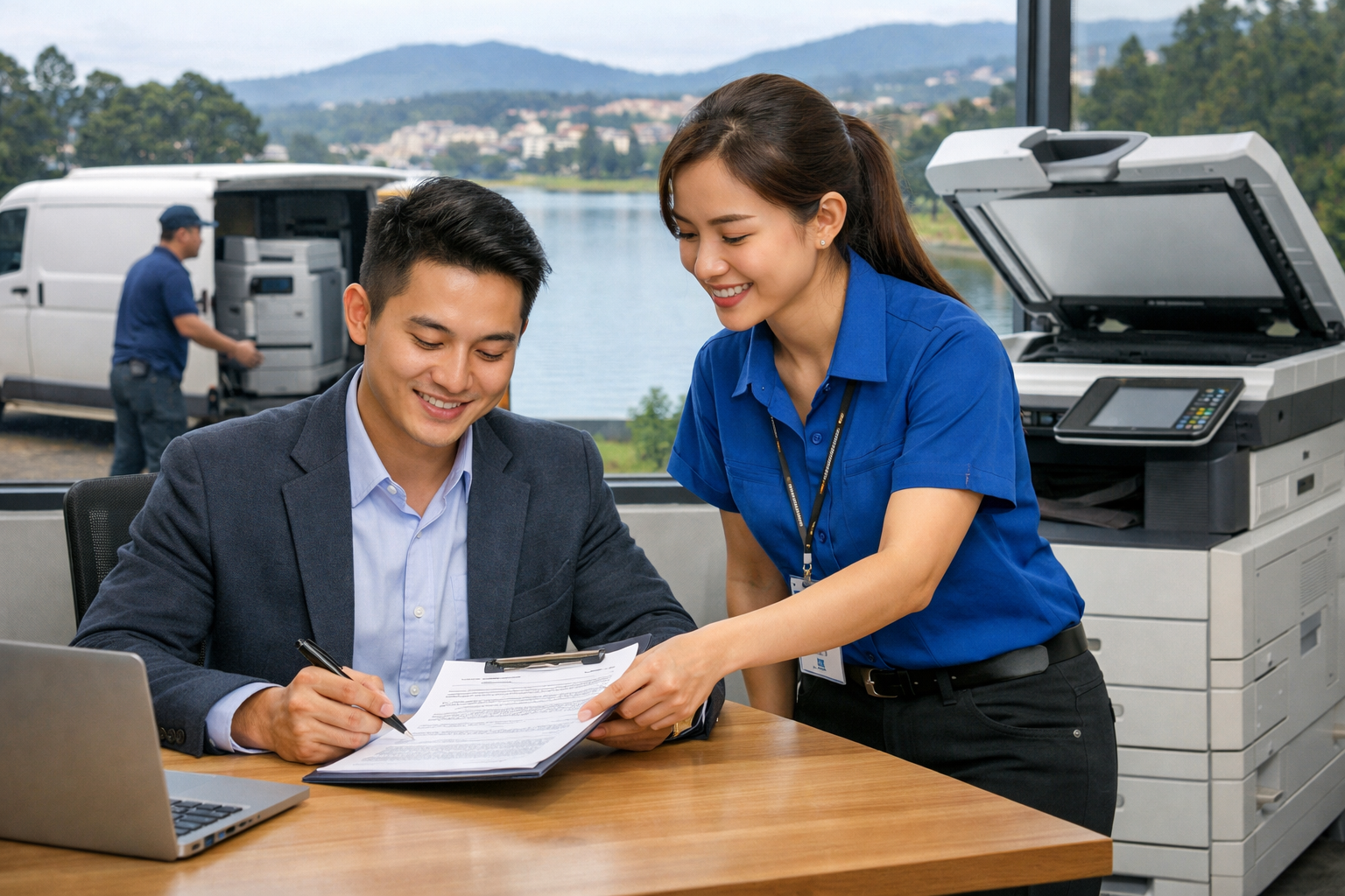 thuê máy photocopy Đà Lạt Xuân Hương - Quy Trình Thuê Máy Photocopy Tại Đà Lạt Xuân Hương