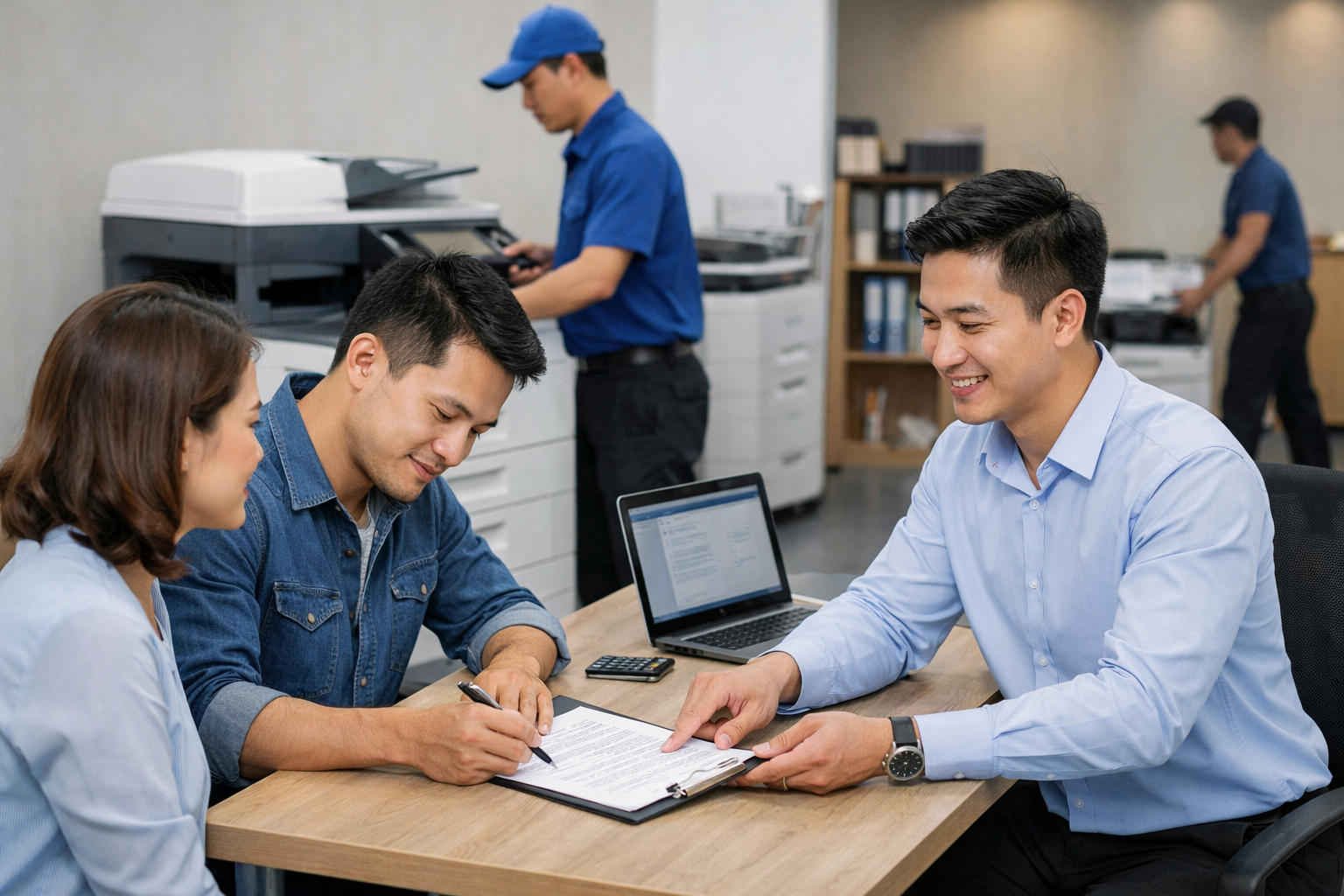 hướng dẫn thuê máy photocopy Xuân Hương - Quy trình thuê máy photocopy tại Xuân Hương