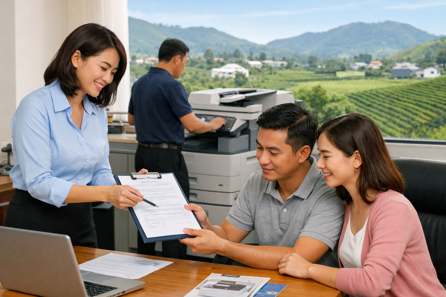 cho thuê photocopy Bảo Lâm Lâm Đồng - Quy Trình Thuê Máy Photocopy Tại Bảo Lâm Lâm Đồng