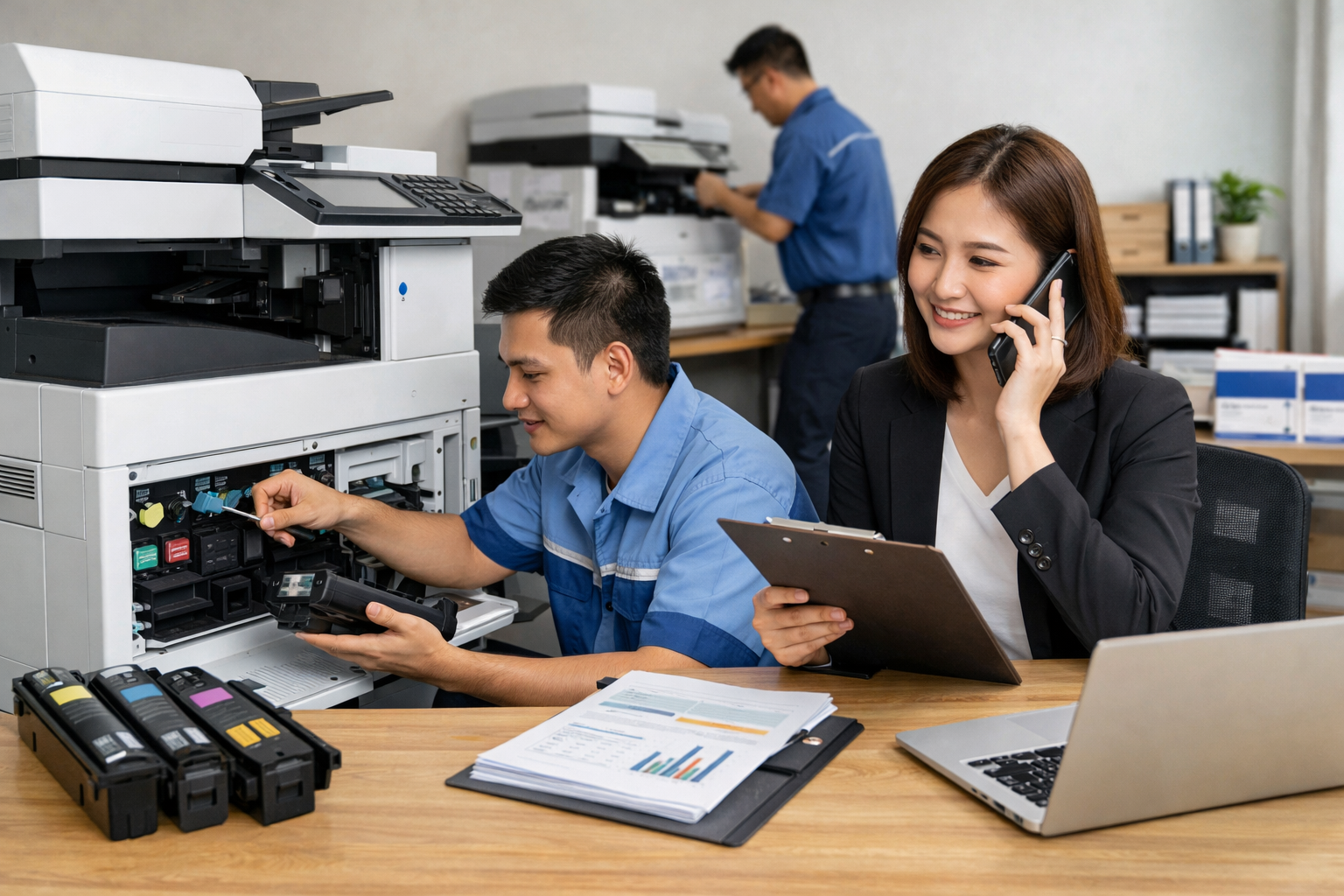 thuê máy photocopy Bảo Thuận giá rẻ - Các Dịch Vụ Đi Kèm Khi Thuê Máy Photocopy Tại Bảo Thuận