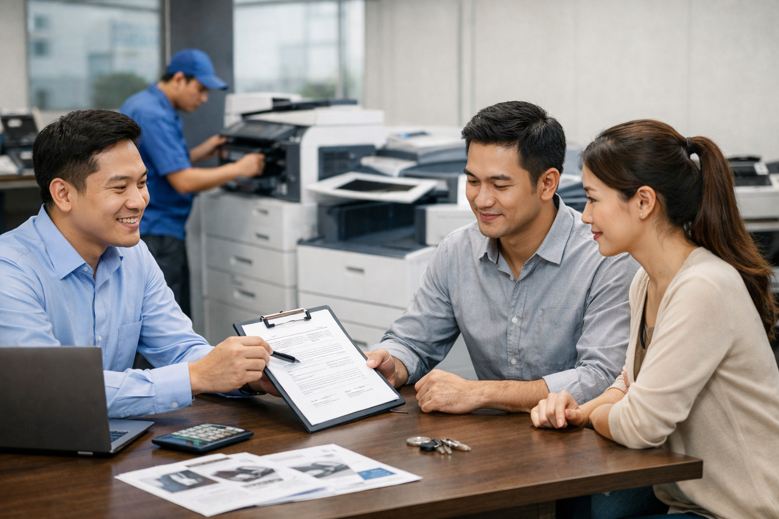 hướng dẫn thuê máy photocopy Bảo Thuận - Quy Trình Thuê Máy Photocopy Bảo Thuận