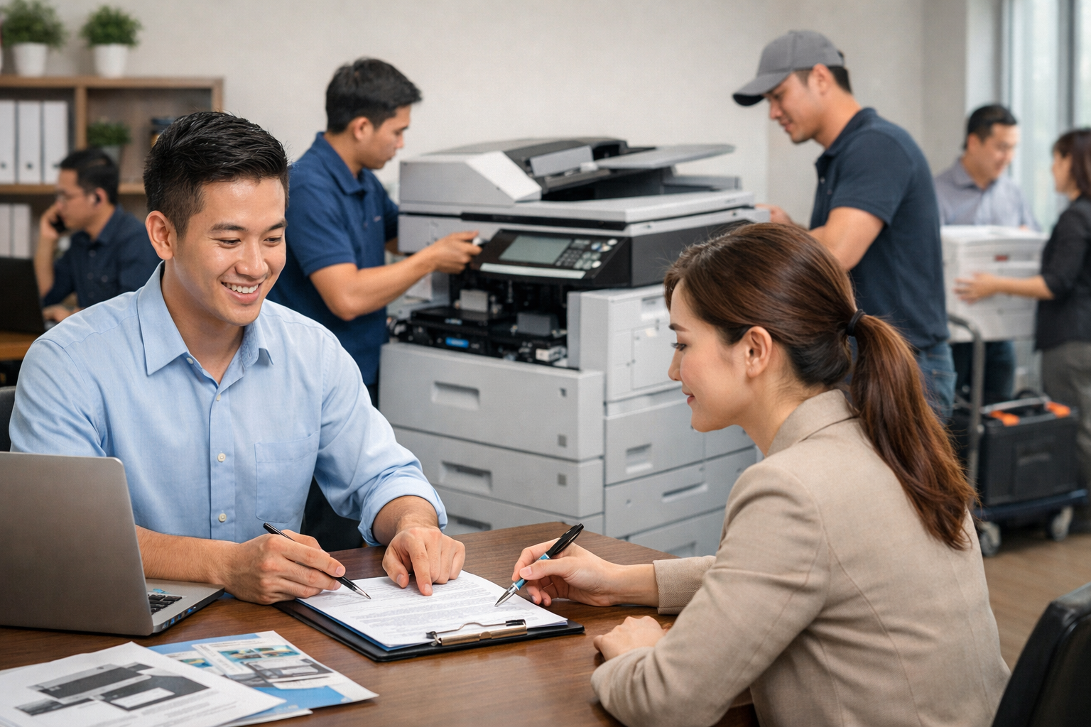 so sánh thuê máy photocopy Bảo Thuận - Quy trình thuê máy photocopy Bảo Thuận đơn giản như thế nào?