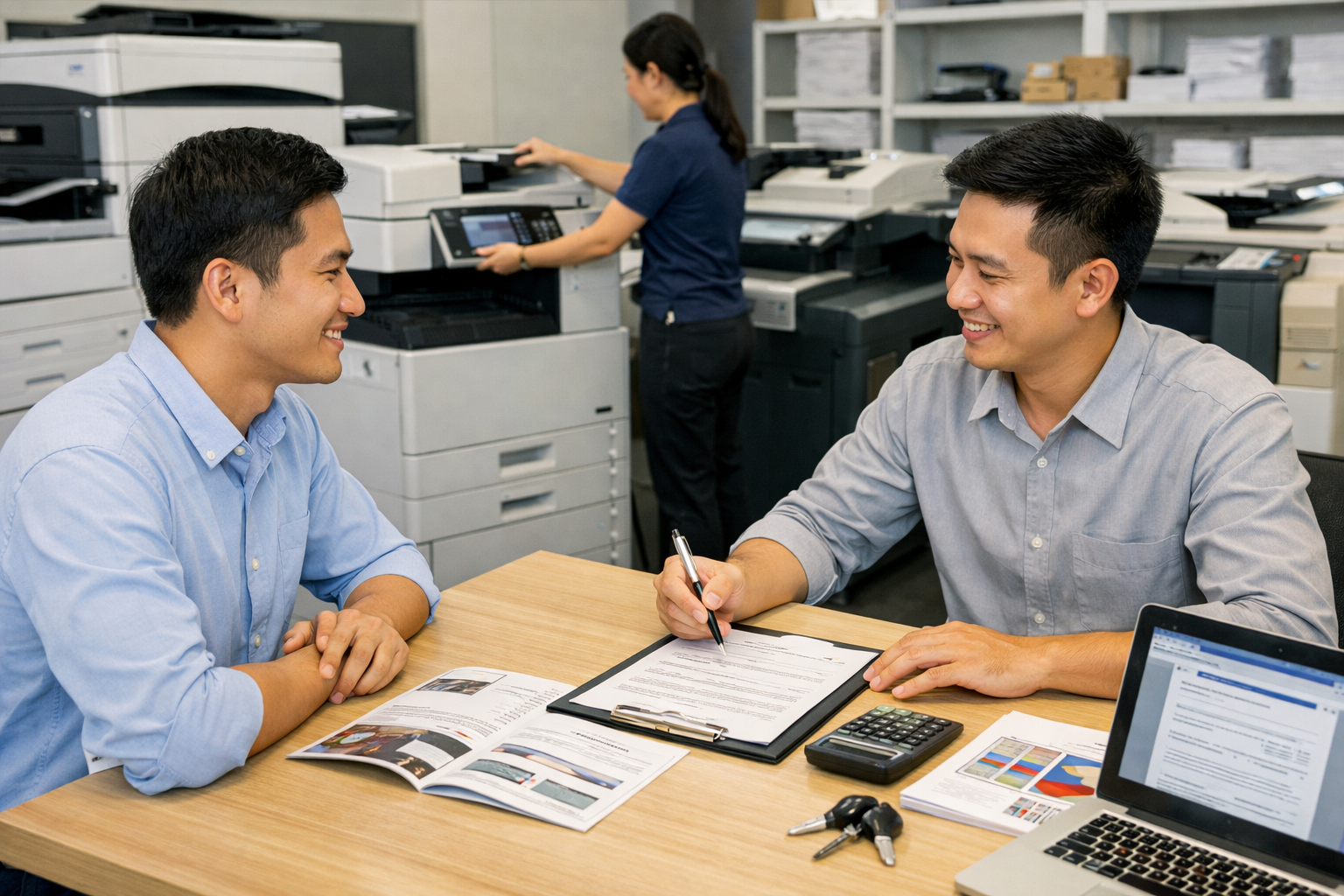 cho thuê máy photocopy tốt nhất Bảo Thuận - Quy Trình Thuê Máy Photocopy Tại Bảo Thuận