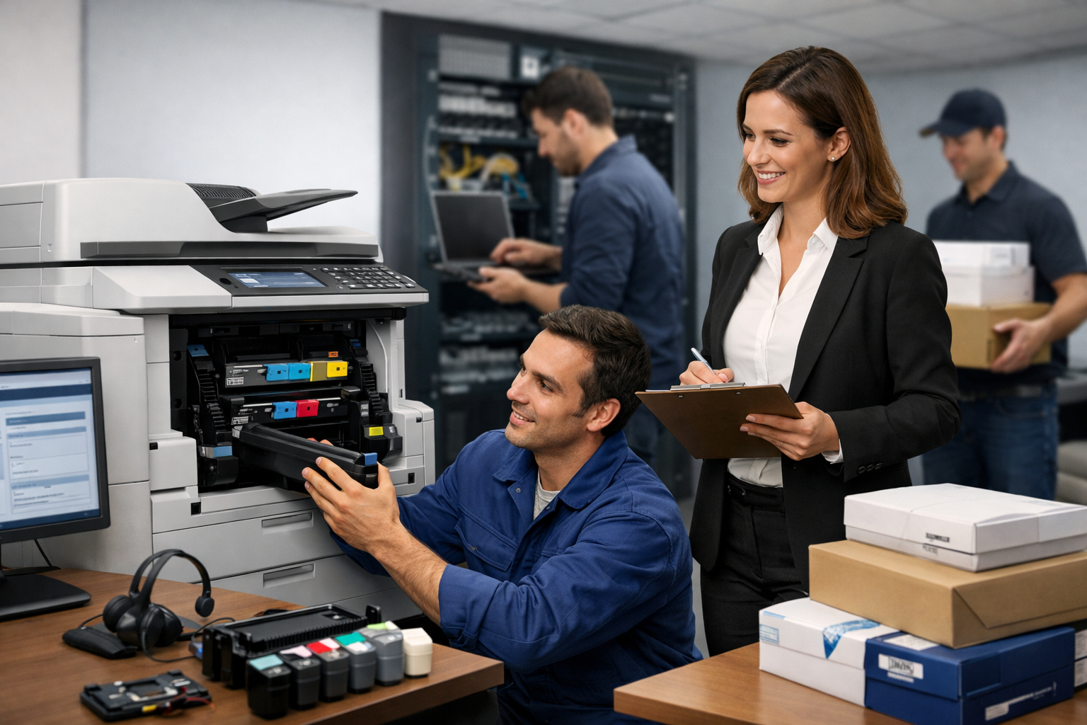 bảng giá thuê máy photocopy Bảo Thuận - Dịch Vụ Đi Kèm Khi Thuê Máy Photocopy Tại Bảo Thuận