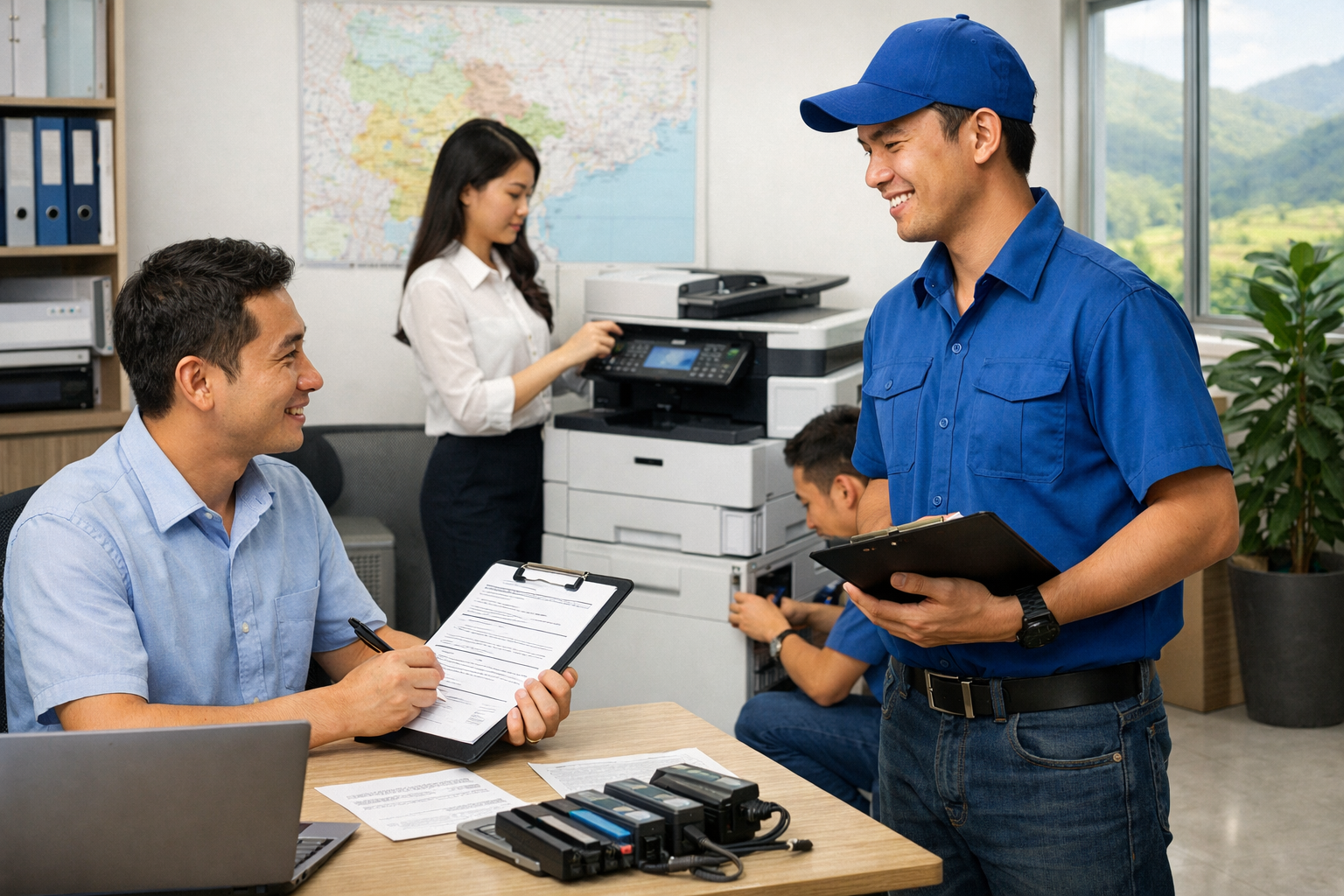giá cho thuê máy photocopy Đam Rông - Quy Trình Thuê Máy Photocopy tại Đam Rông