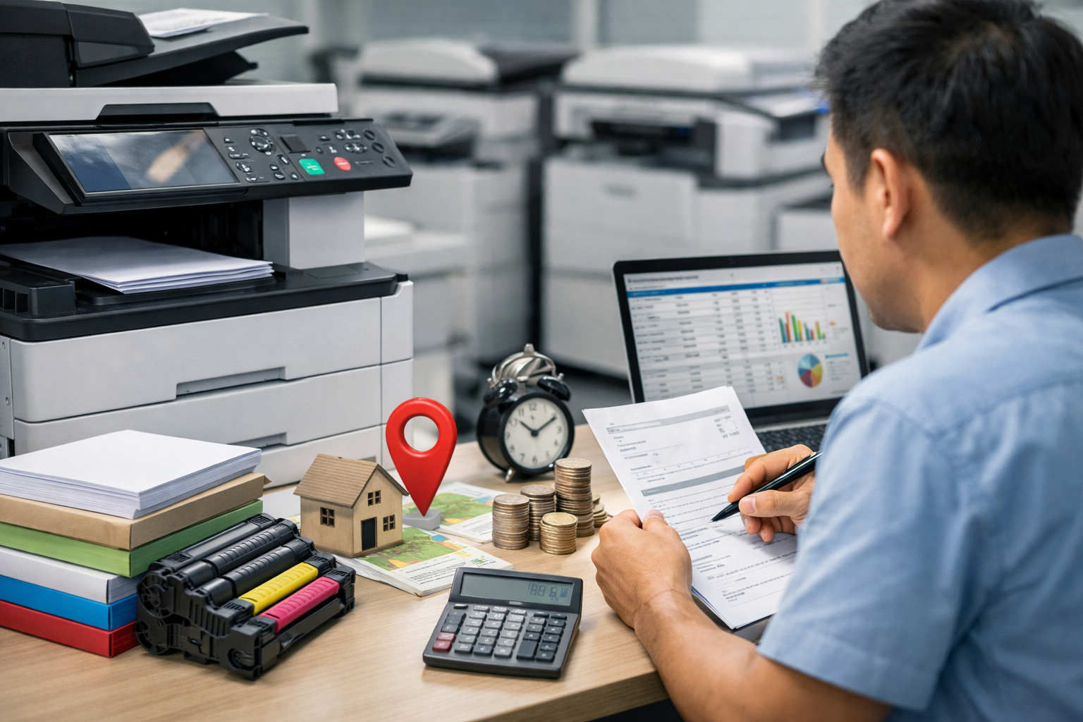 thuê máy photocopy tại Đam Rông 2 - Các yếu tố ảnh hưởng đến giá thuê máy photocopy tại Đam Rông 2