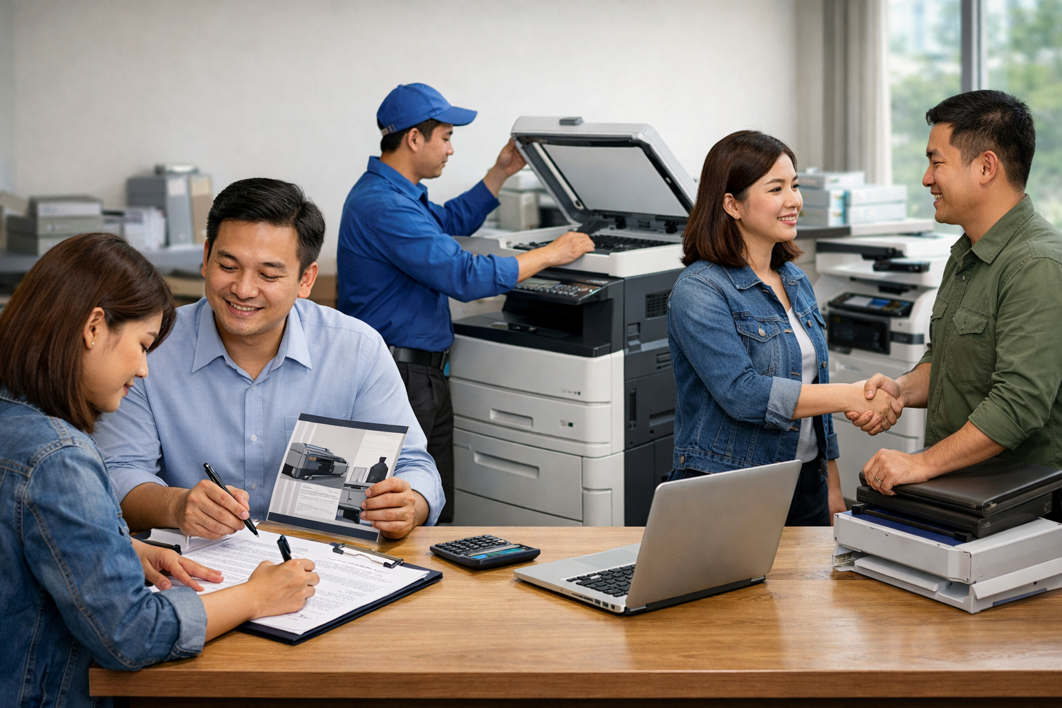 kinh nghiệm thuê máy photocopy Đam Rông 1 - Quy trình thuê máy photocopy tại Đam Rông từ A đến Z