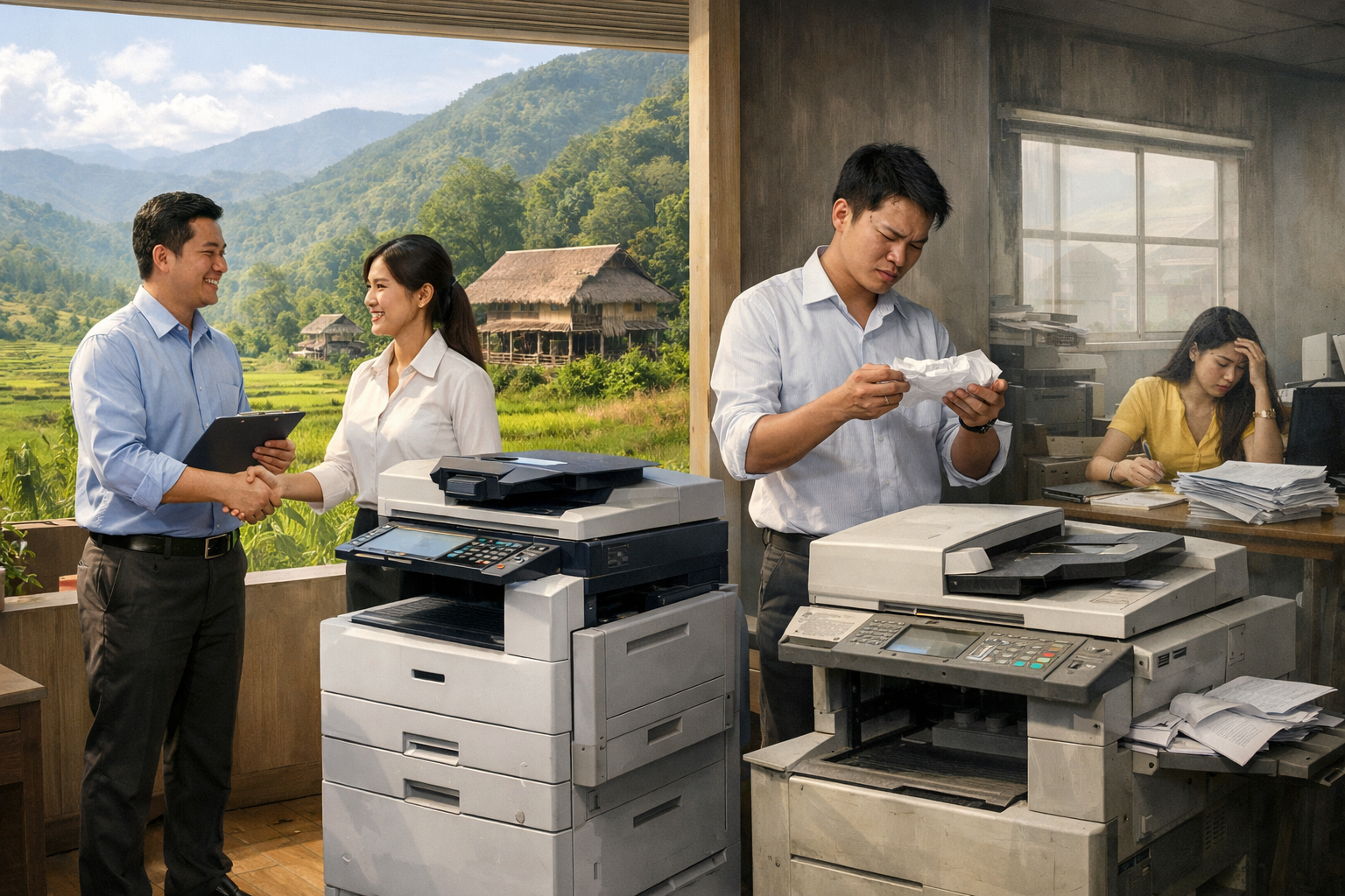 kinh nghiệm thuê máy photocopy Đam Rông 1 - Các lợi ích khi thuê máy photocopy tại Đam Rông so với các địa phương khác