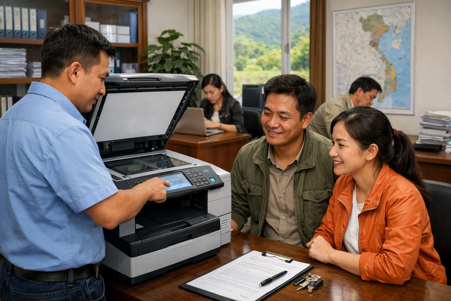 thuê máy photocopy tốt nhất Đam Rông 1 - Quy Trình Thuê Máy Photocopy Tại Đam Rông