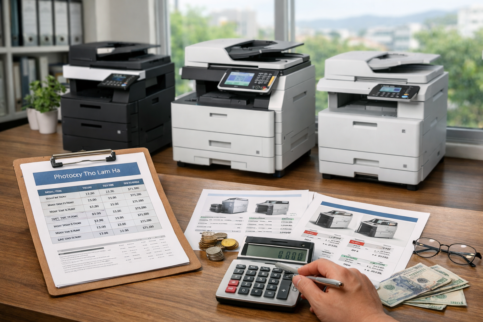Chi phí thuê photocopy Phúc Thọ Lâm Hà - Bảng giá thuê máy photocopy tại Phúc Thọ Lâm Hà