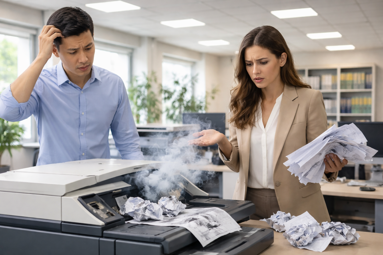 Thuê photocopy Phúc Thọ Lâm Hà uy tín - Những Sai Lầm Thường Gặp Khi Thuê Máy Photocopy