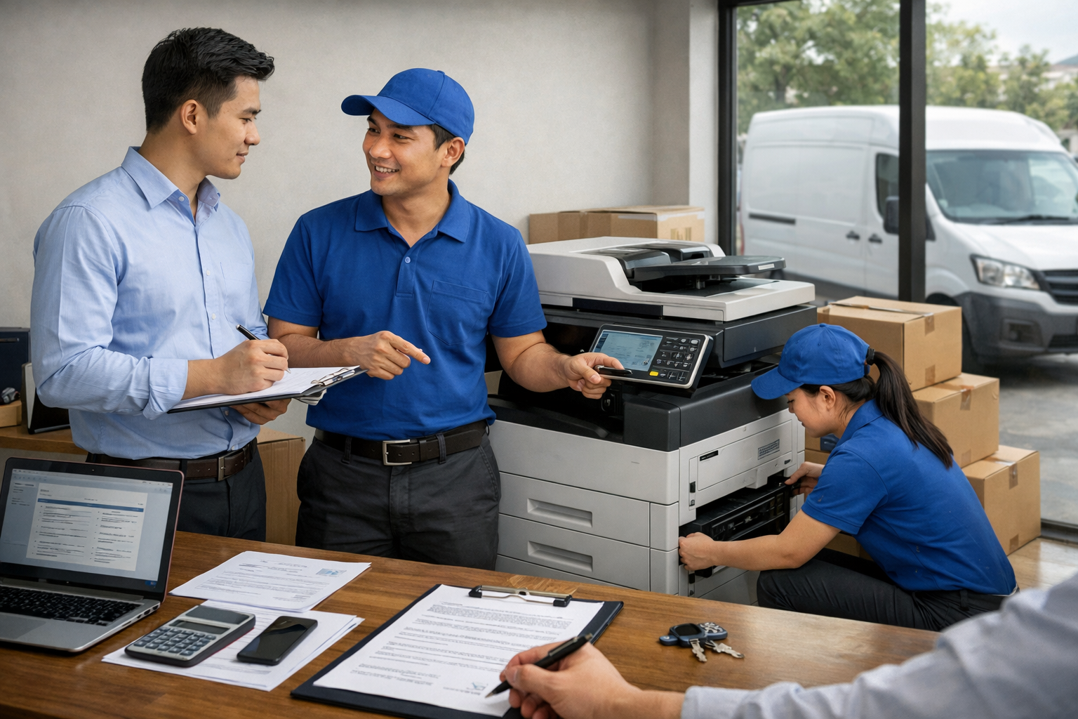 Cách thuê photocopy Phúc Thọ Lâm Hà - Quy trình thuê máy photocopy Phúc Thọ Lâm Hà chi tiết