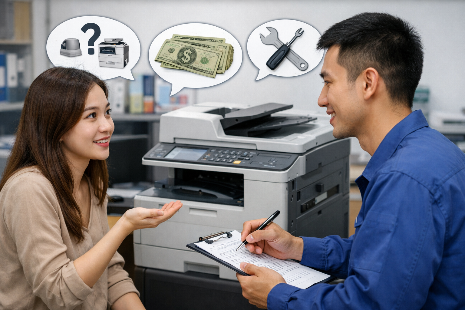 Giá thuê photocopy Phúc Thọ Lâm Hà - Câu hỏi thường gặp (FAQ)
