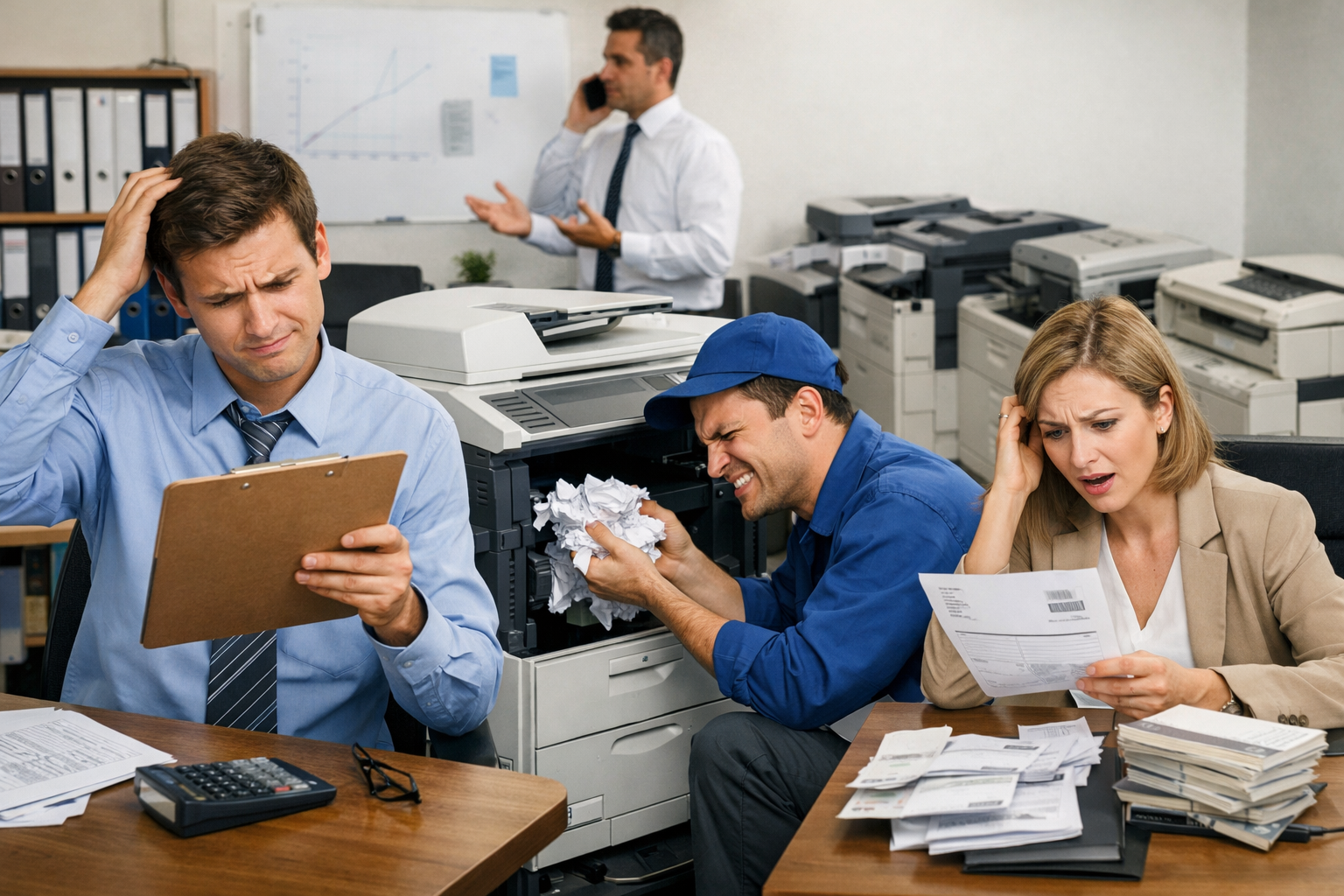 kinh nghiệm thuê máy photocopy Tân Hà - Những sai lầm thường gặp khi thuê máy photocopy và cách tránh