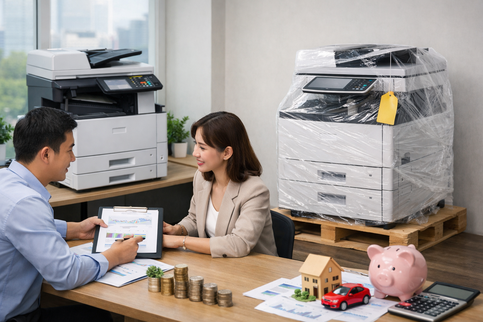 địa chỉ thuê máy photocopy Tân Hà - Lợi ích khi thuê máy photocopy Tân Hà so với mua mới