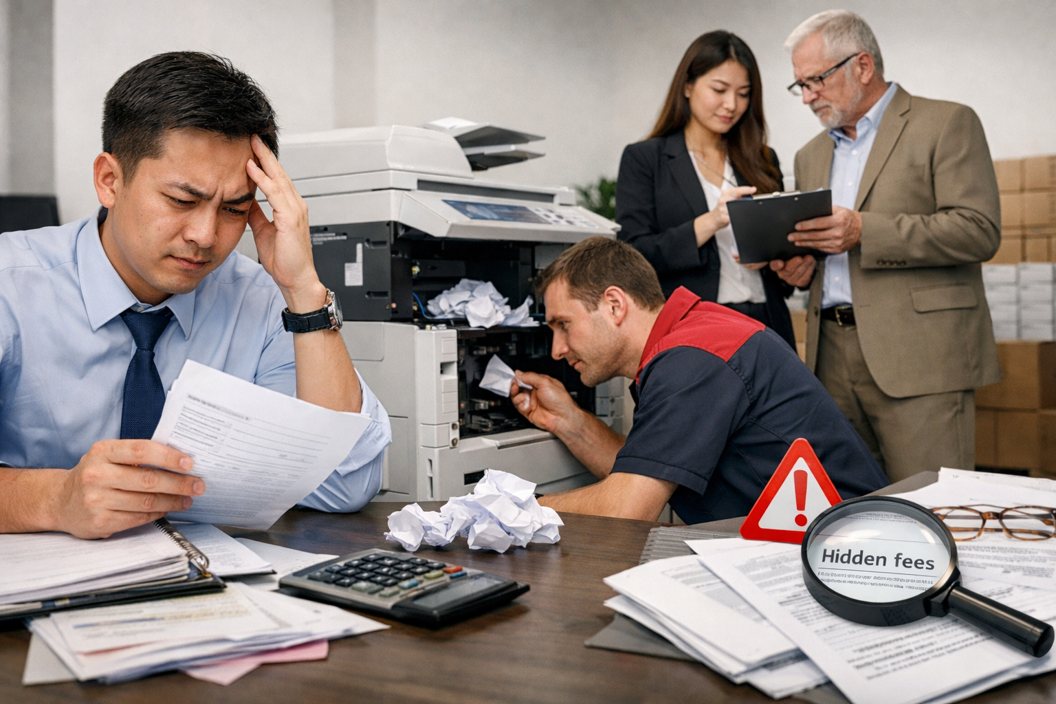 hướng dẫn thuê máy photocopy Tân Hà - Những sai lầm phổ biến khi thuê máy photocopy Tân Hà và cách tránh