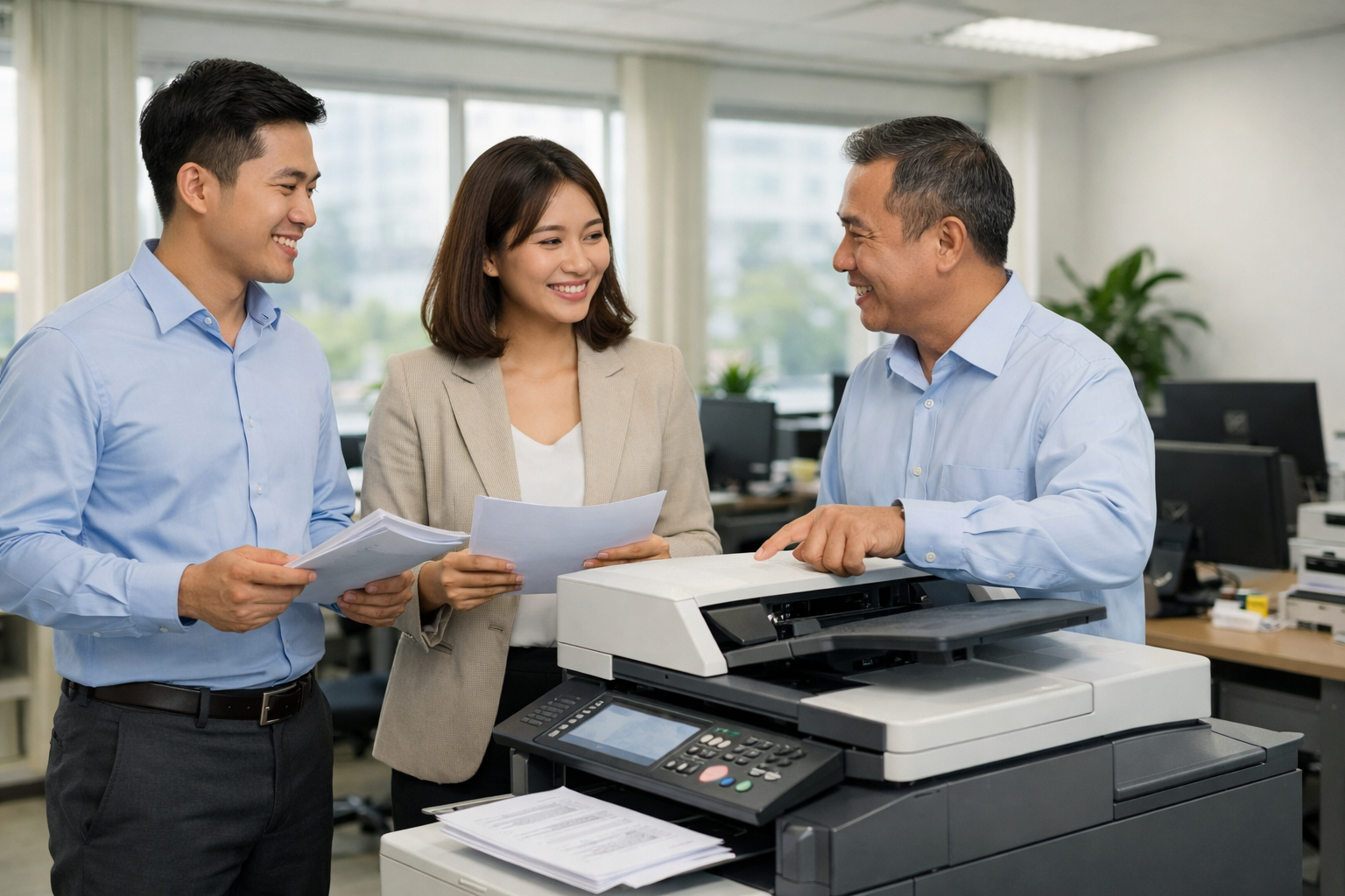 giá thuê máy photocopy Tân Hà Lâm Hà - Lợi ích khi thuê máy photocopy tại Tân Hà Lâm Hà