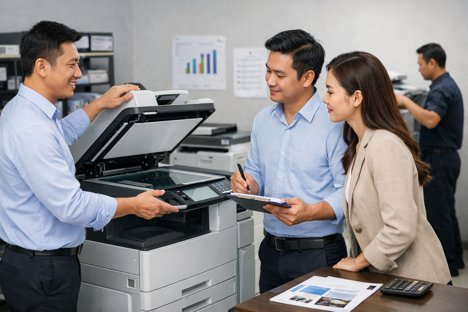 thuê photocopy Nam Ban Lâm Hà uy tín - Cách chọn đơn vị thuê máy photocopy uy tín tại Nam Ban Lâm Hà