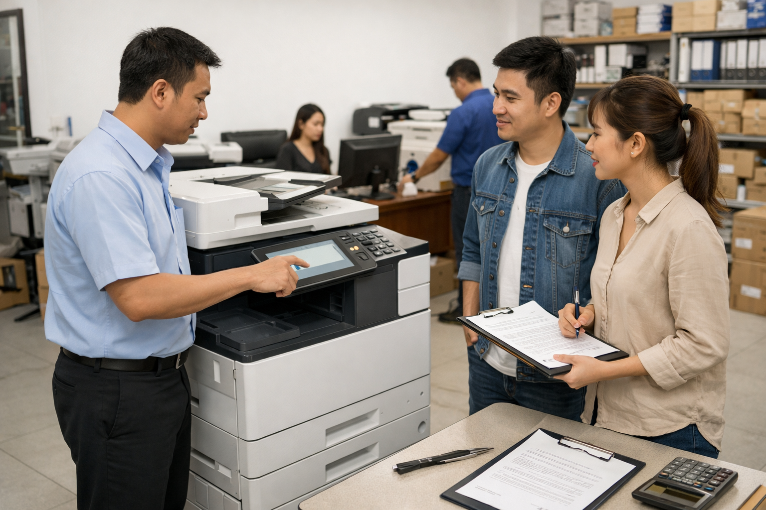 kinh nghiệm thuê photocopy Nam Ban Lâm Hà - Quy trình thuê máy photocopy tại Nam Ban Lâm Hà