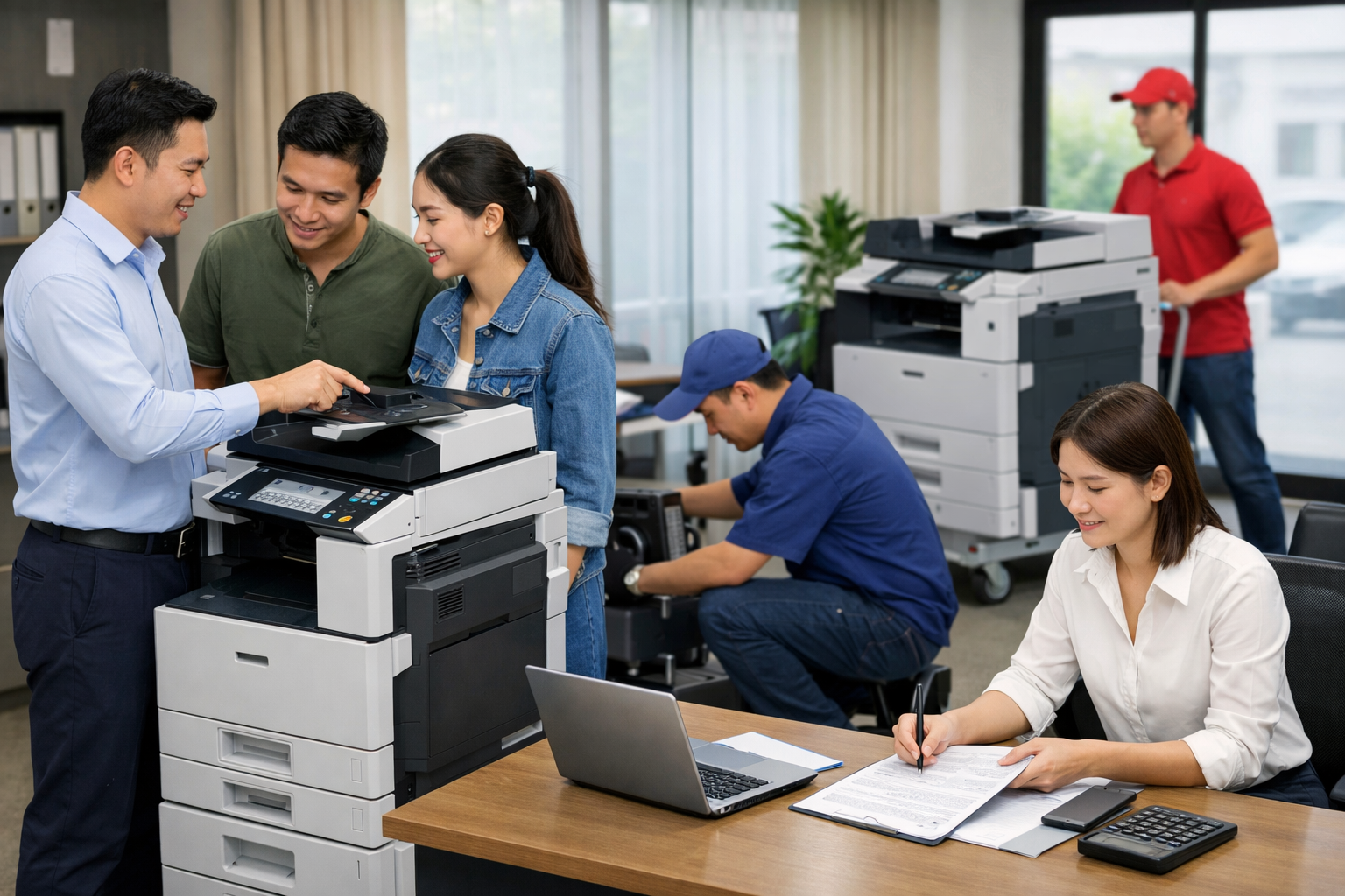 giá thuê photocopy Nam Ban Lâm Hà - Quy trình thuê máy photocopy tại Nam Ban Lâm Hà từ A đến Z