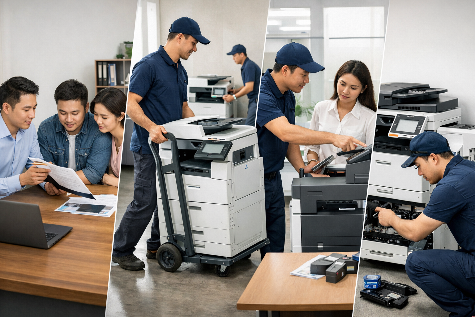 địa chỉ thuê máy photocopy Nam Hà - Quy trình thuê máy photocopy tại Nam Hà từ A-Z