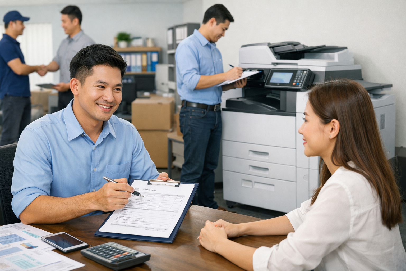 thuê máy photocopy Nam Hà uy tín - Quy trình thuê máy photocopy Nam Hà uy tín từ A đến Z