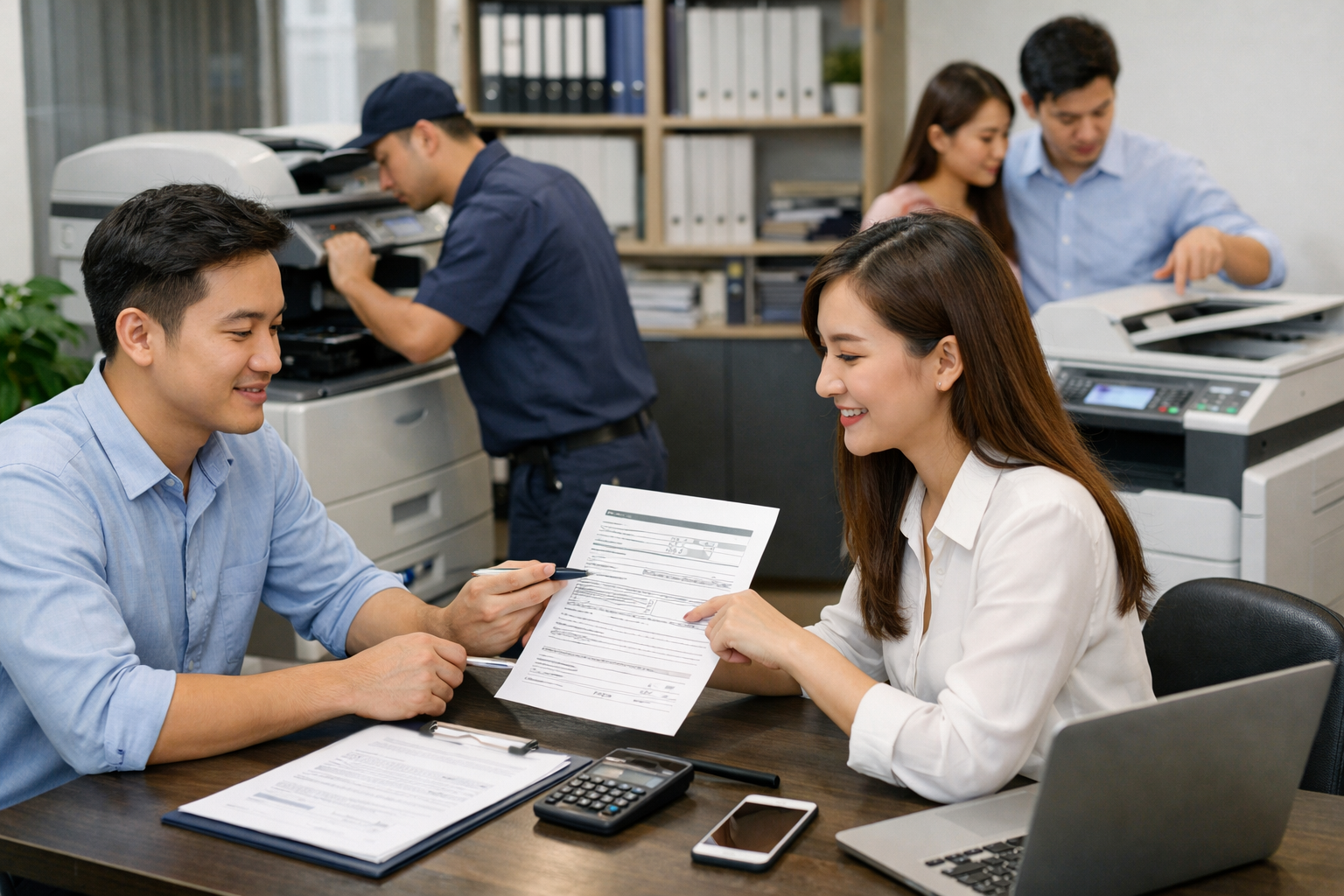bảng giá thuê máy photocopy Nam Hà - Quy trình thuê máy photocopy tại Nam Hà