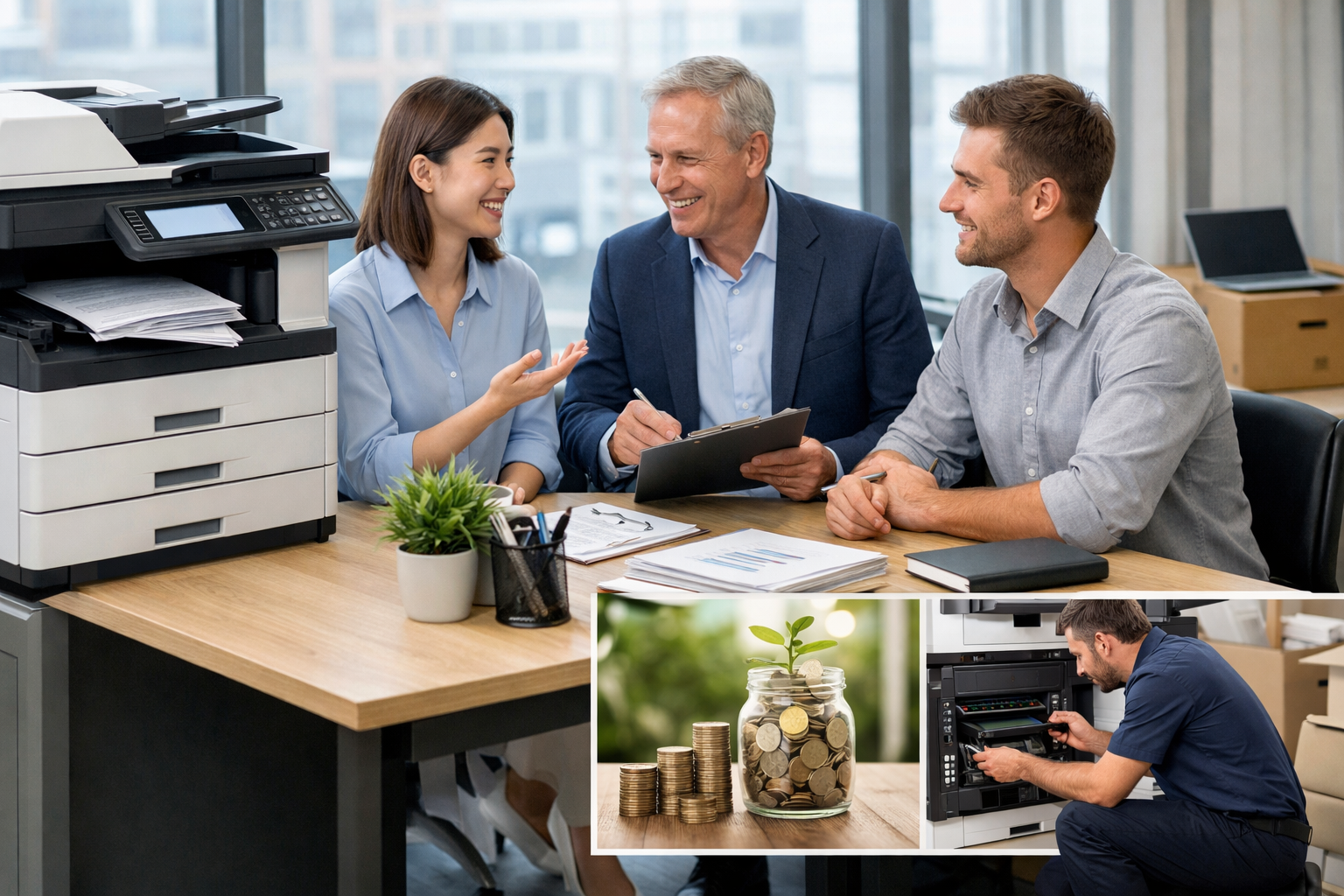 bảng giá thuê máy photocopy Nam Hà - Những lợi ích khi thuê máy photocopy thay vì mua