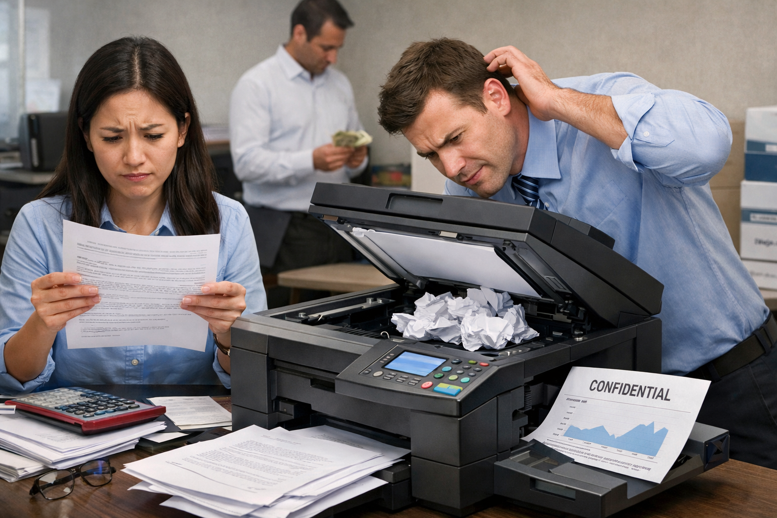 đánh giá thuê máy photocopy Nam Hà - Những sai lầm phổ biến khi thuê máy photocopy