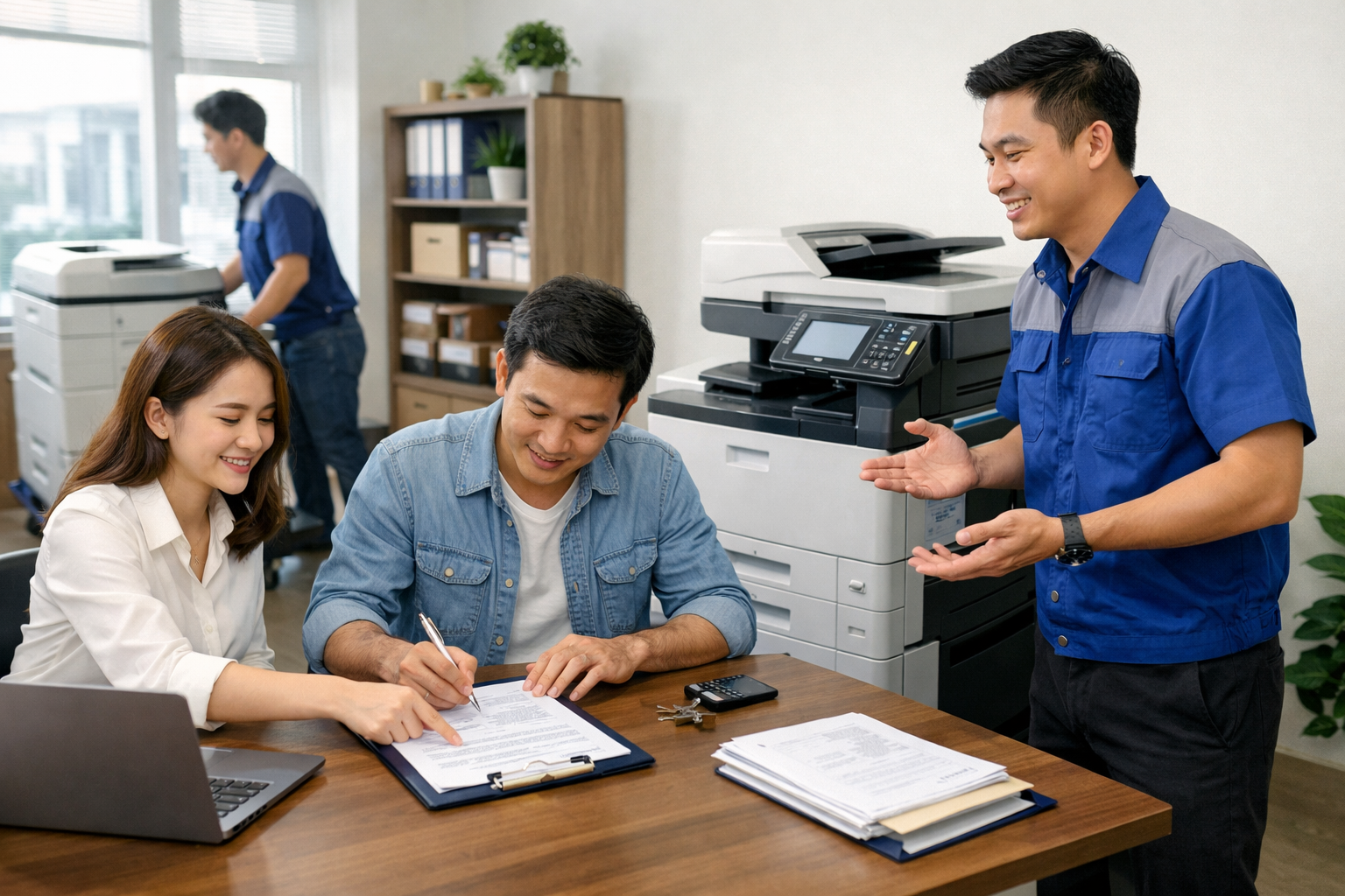 hướng dẫn thuê máy photocopy Lâm Hà - Quy trình thuê máy photocopy tại Lâm Hà