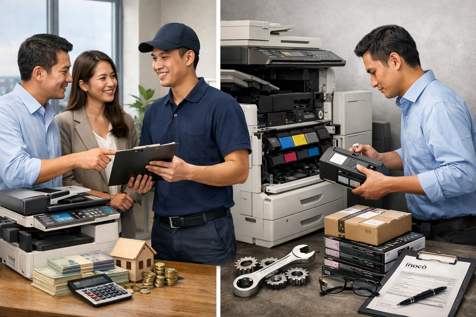 so sánh thuê máy photocopy Nam Hà - Lợi Ích Khi Thuê Máy Photocopy Tại Nam Hà Thay Vì Mua Máy