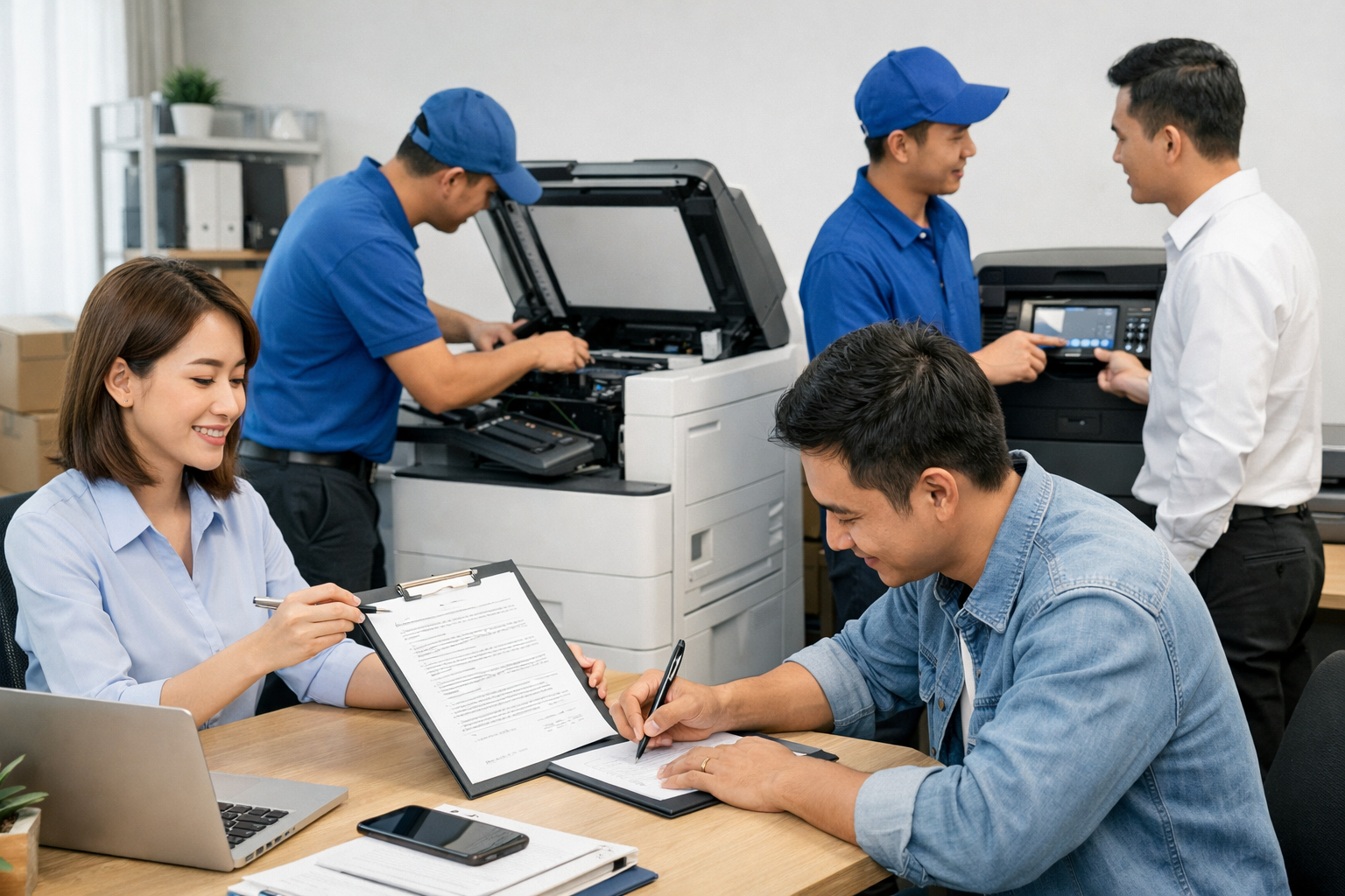 Địa chỉ thuê máy photocopy Phú Sơn - Quy trình thuê máy photocopy tại Phú Sơn