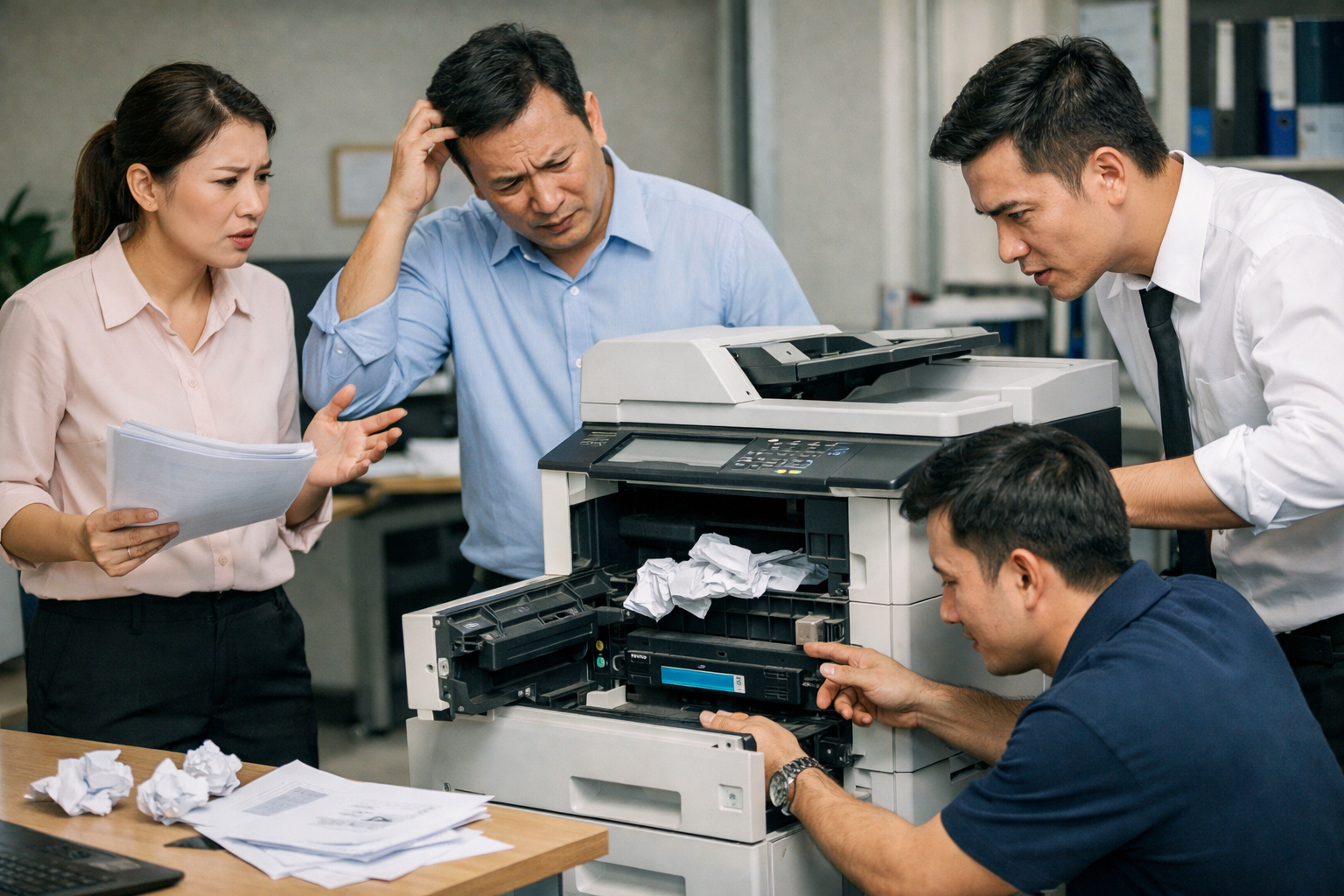 Thuê máy photocopy tại Phú Sơn Lâm Hà - Các sai lầm thường gặp khi thuê máy photocopy tại Phú Sơn Lâm Hà