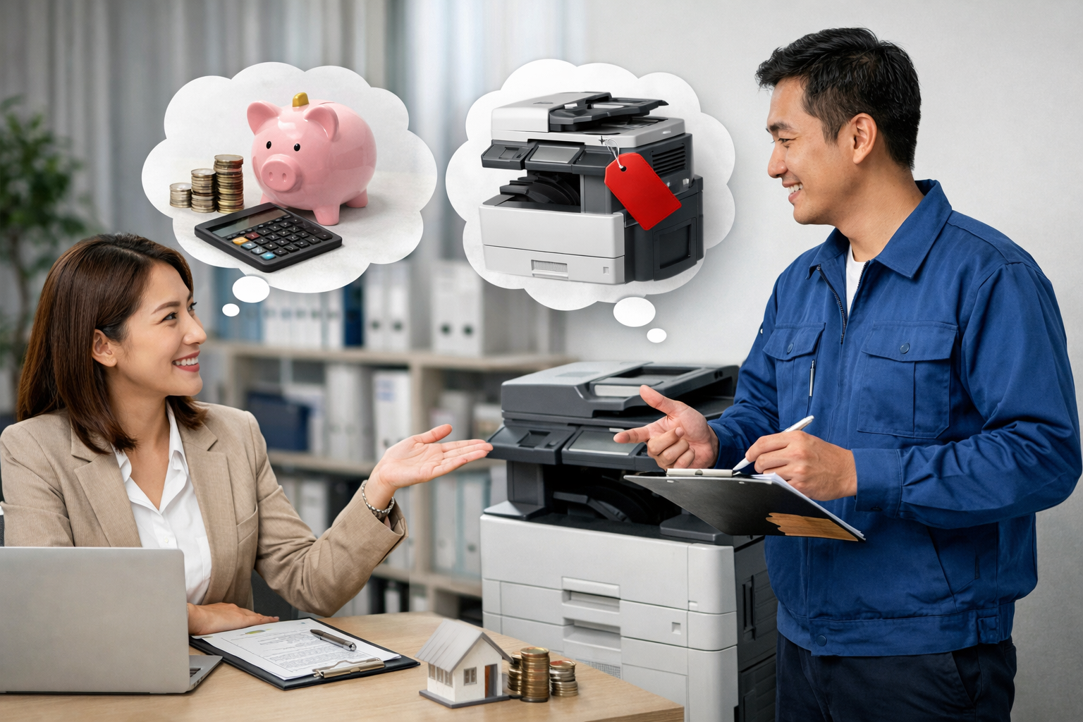 Đánh giá thuê máy photocopy Phú Sơn - 2. Lý do nên chọn thuê máy photocopy Phú Sơn thay vì mua máy mới