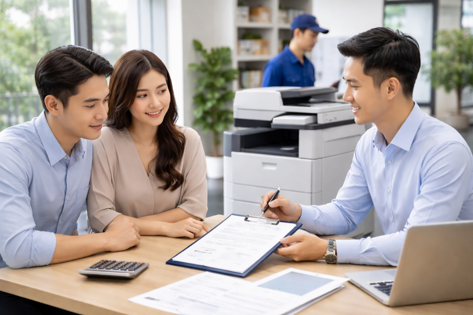 Đánh giá thuê máy photocopy Phú Sơn - 4. Quy trình thuê máy photocopy tại Phú Sơn