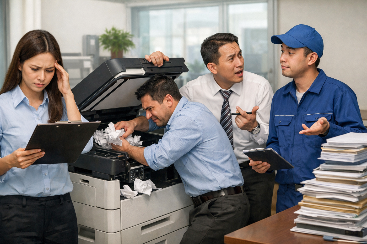 Mẹo thuê máy photocopy Phú Sơn - Những Sai Lầm Thường Gặp Khi Thuê Máy Photocopy Phú Sơn