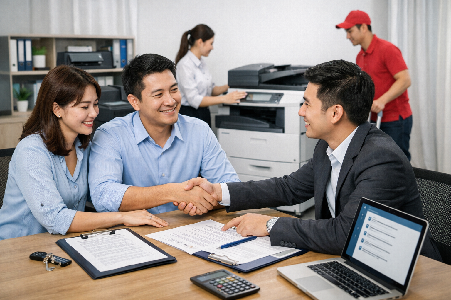 Thuê máy photocopy Phú Sơn tốt nhất - Quy trình thuê máy photocopy tại Phú Sơn