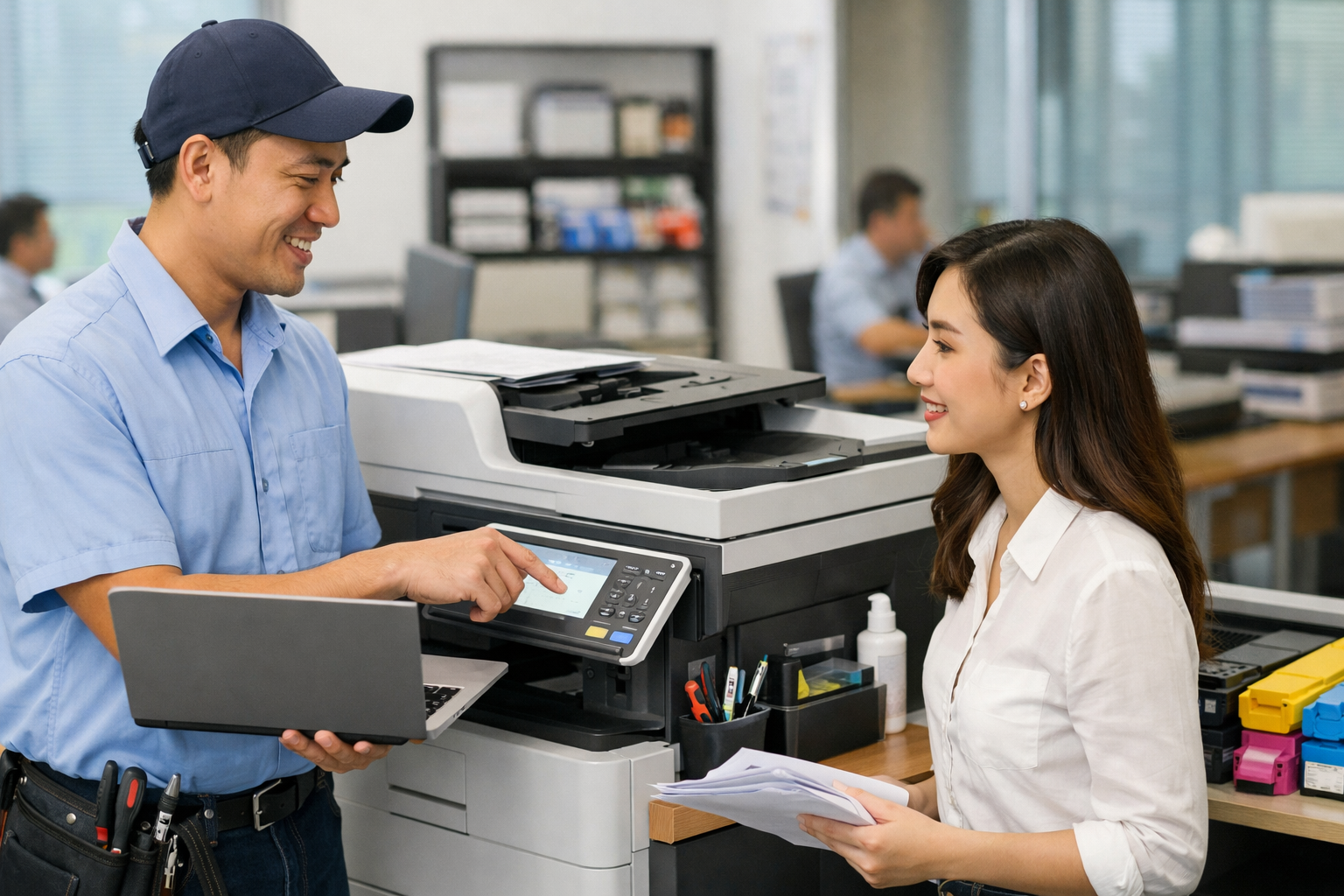 giá thuê photocopy Đinh Văn Lâm Hà - Các dịch vụ kèm theo khi thuê máy photocopy tại Đinh Văn Lâm Hà