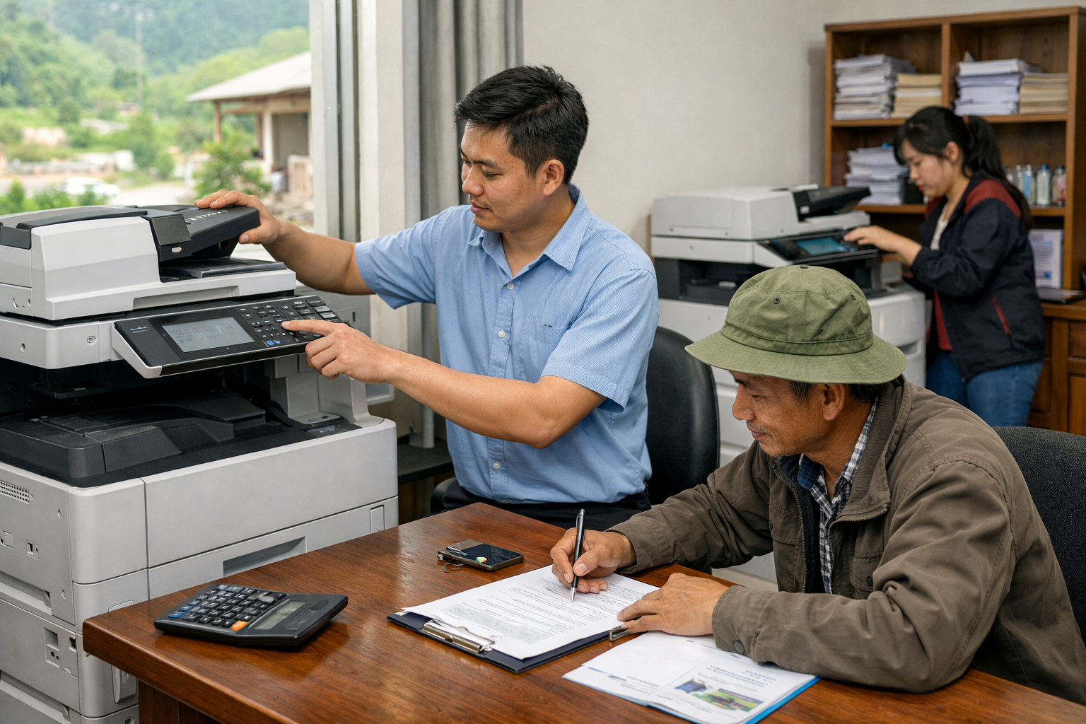 nơi cho thuê máy photocopy Tà Hine - Quy trình thuê máy photocopy tại Tà Hine