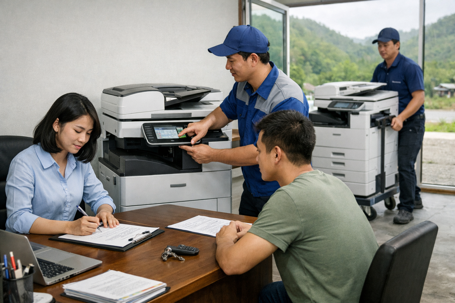 kinh nghiệm thuê máy photocopy Tà Hine - Quy trình thuê máy photocopy tại Tà Hine