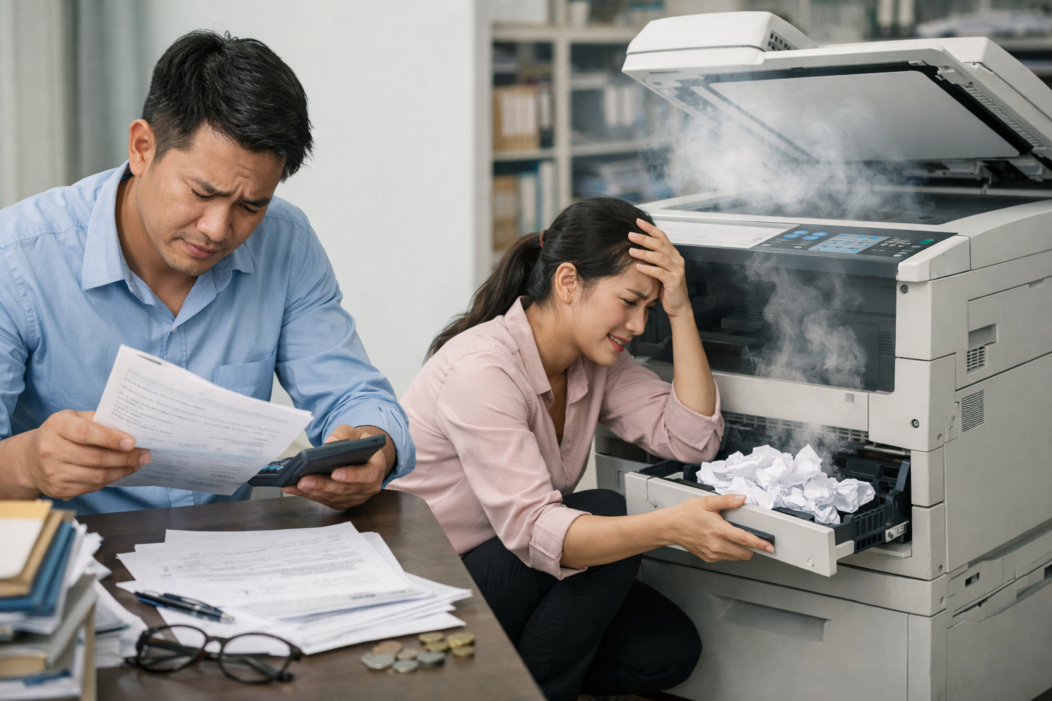 hướng dẫn thuê máy photocopy Tà Hine - Những sai lầm phổ biến khi thuê máy photocopy Tà Hine và cách tránh